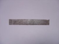 Flachstreifen 2x220 mm 11 Stück silber/e