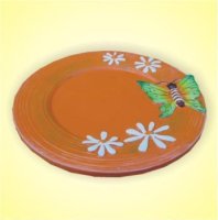 Keramikteller orange 18 cm