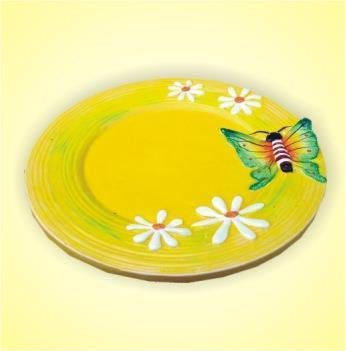 Keramikteller gelb 18 cm
