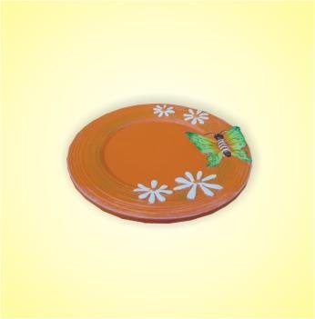 Keramikteller orange 15 cm